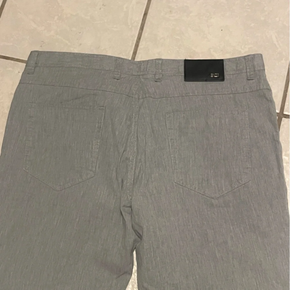 Enzo Casual Men's Gray Dress‎ Pants Size 38x32 -100% Cotton